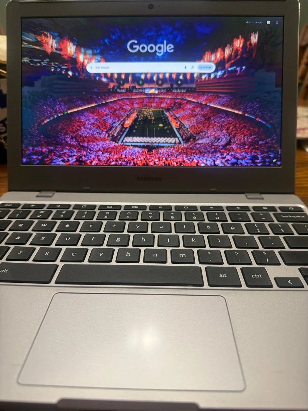 Samsung Silver Chromebook Laptop - Chrome OS